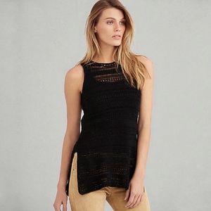 POLO RALPH LAUREN Crocheted Cotton Tunic Top